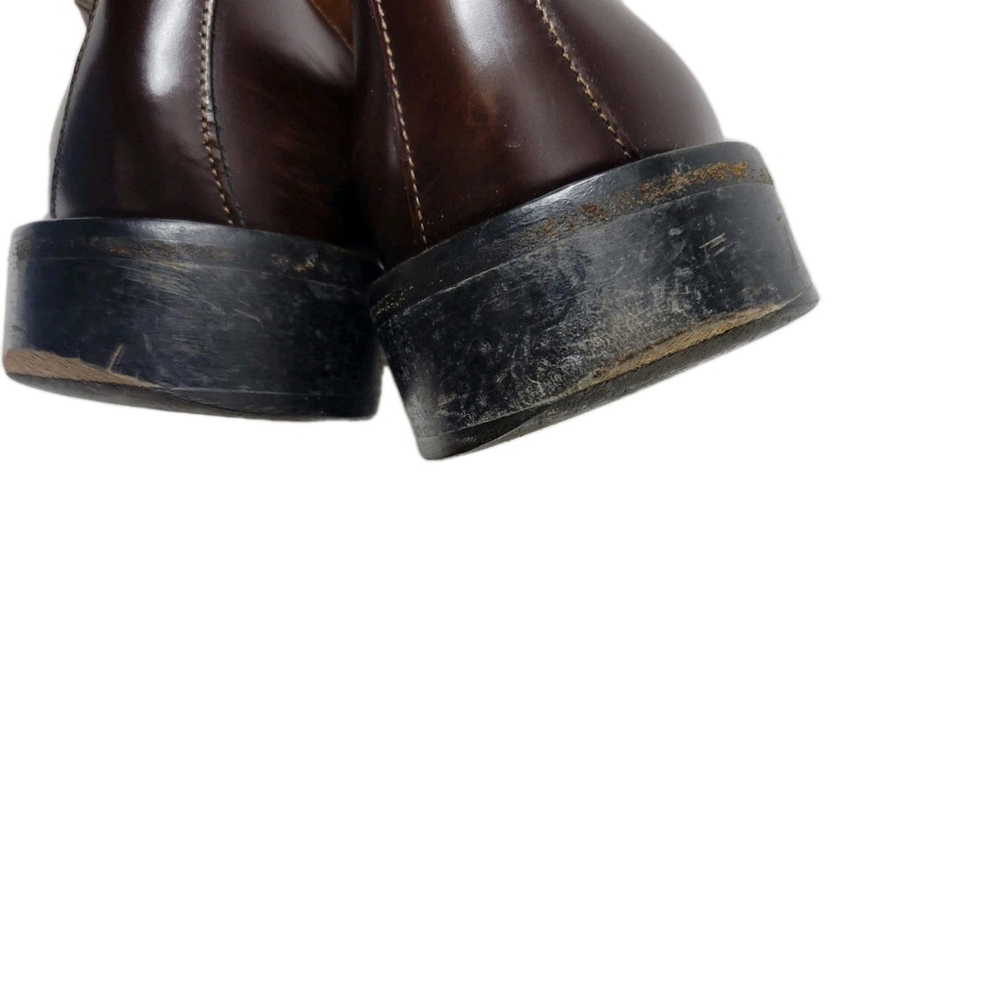 Coach Iverton Men's Leather Monk Strap Burgundy Dress Shoes #B0015 Size 9.5D - Picture 9 of 12
